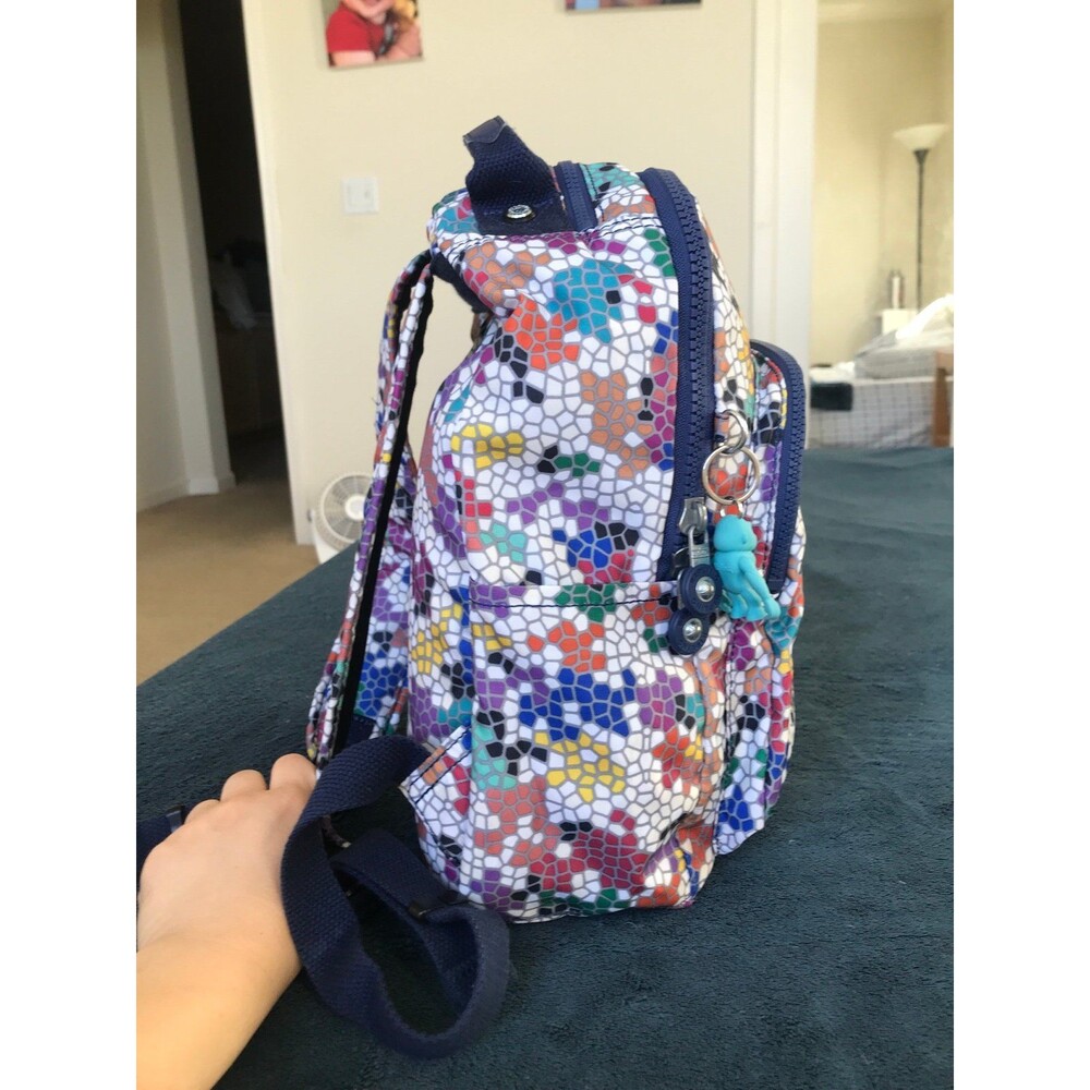 Kipling Seoul Small Printed Tablet Backpack Spell… - image 5